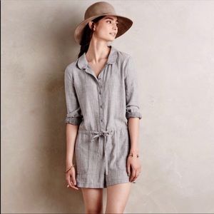 ***SOLD*** Anthropologie Light Grey Romper